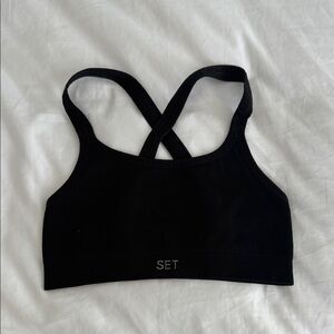SET Active Black Sports Bra XS